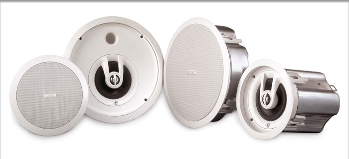 Distributed ceiling or surface mount audio